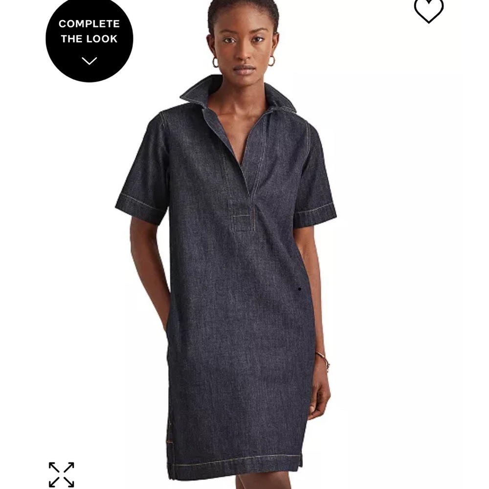 Ralph Lauren denim shift dress, 2XL